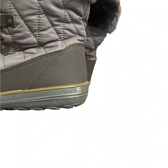 Refresh Hike 02 Faux Fur Trim Lace Up Boots in Olive and Brown Women’s size 8 - Picture 3 of 9